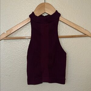 Free People Burgundy Tank Top